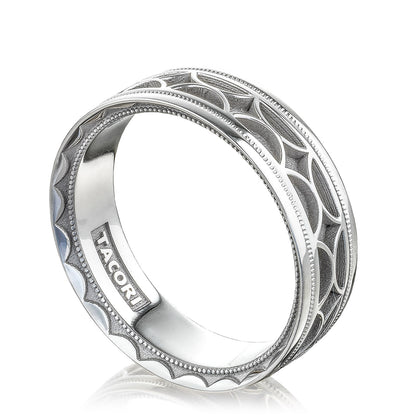 Tacori 18K White Gold High Polish Finish Wedding Band