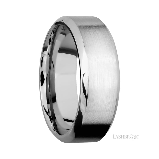 Lashbrook High Bevel 14K White Gold Band