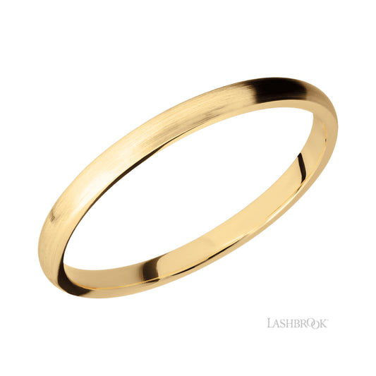 Lashbrook Domed 14K Yellow Gold Band