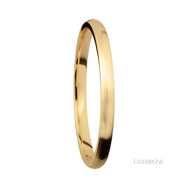 Lashbrook Domed 14K Yellow Gold Band