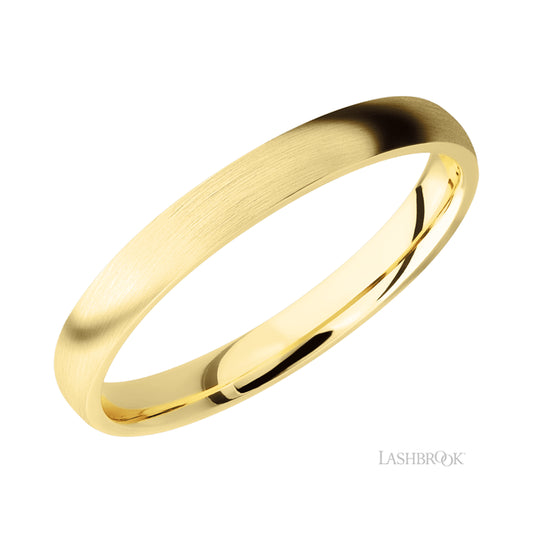 Lashbrook Domed 14K Yellow Gold Band