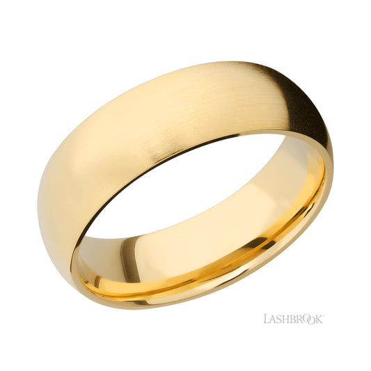 Lashbrook Domed 14K Yellow Gold Band