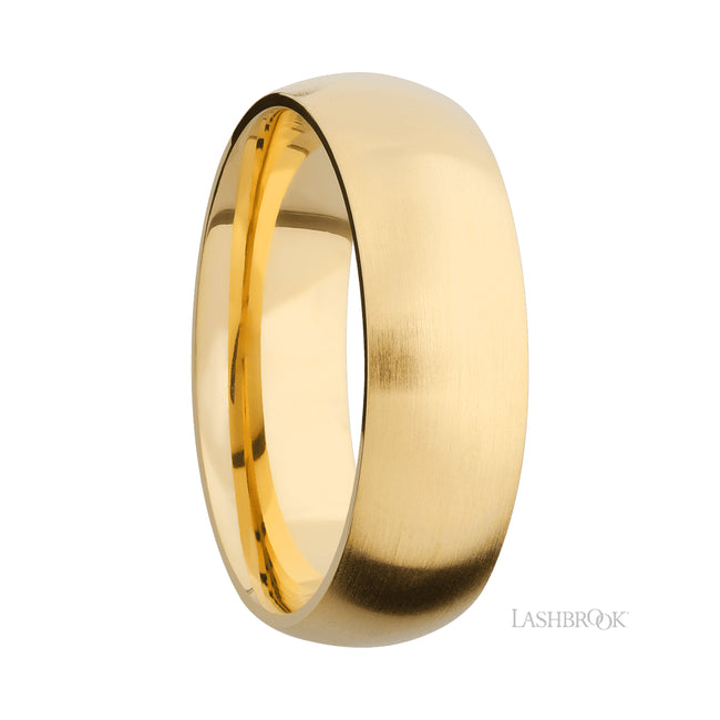 Lashbrook Domed 14K Yellow Gold Band