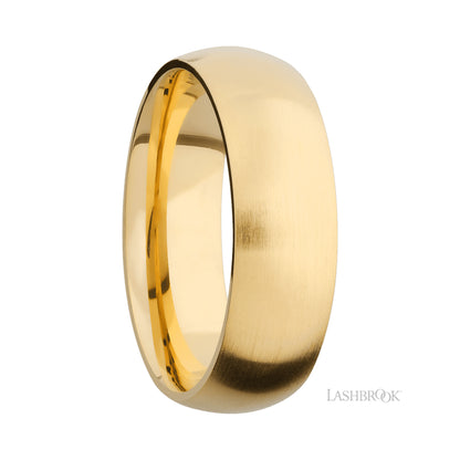 Lashbrook Domed 14K Yellow Gold Band