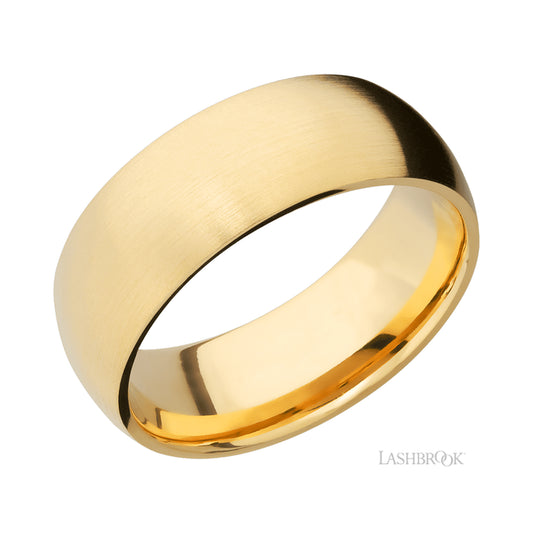 Lashbrook Domed 14K Yellow Gold Band