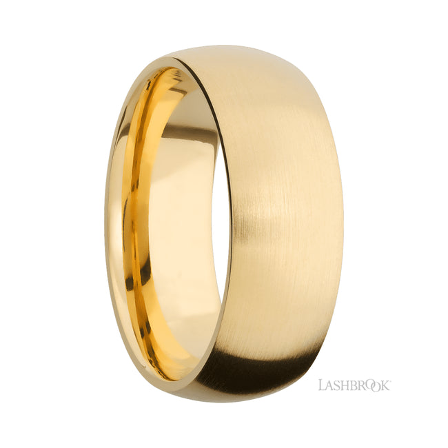Lashbrook Domed 14K Yellow Gold Band