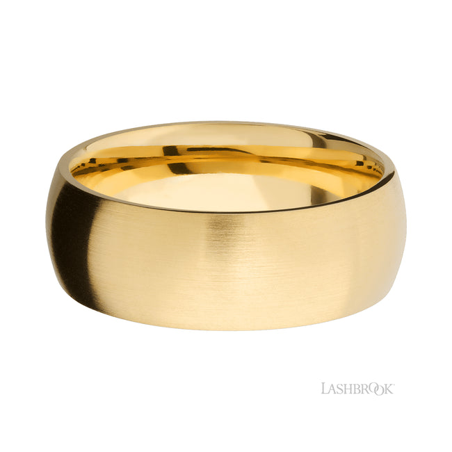 Lashbrook Domed 14K Yellow Gold Band