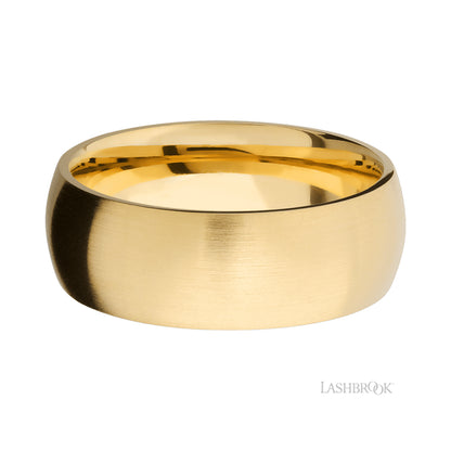 Lashbrook Domed 14K Yellow Gold Band