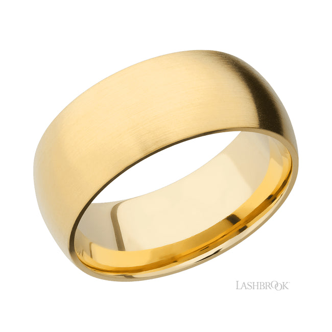 Lashbrook Domed 14K Yellow Gold Band