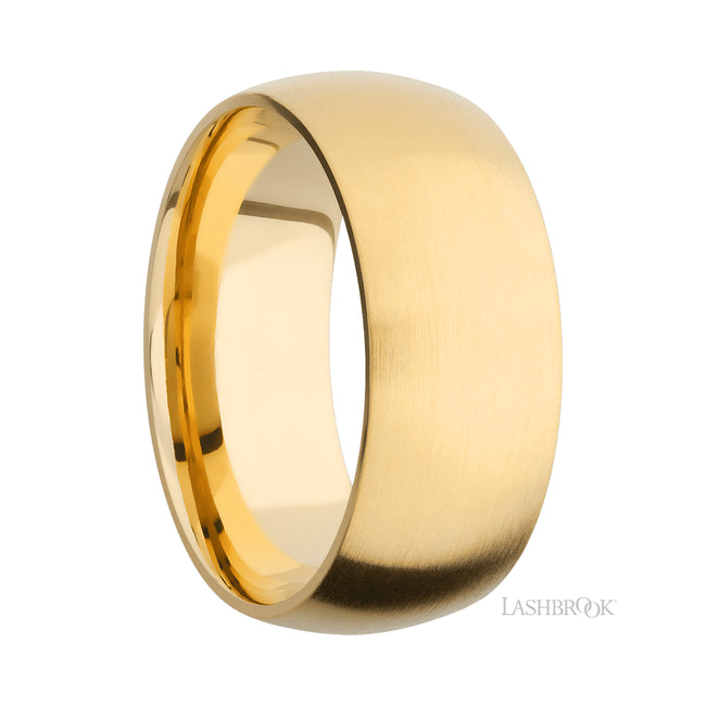 Lashbrook Domed 14K Yellow Gold Band