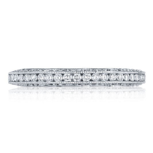 Tacori Channel Set Wedding Band in 18K White Gold
