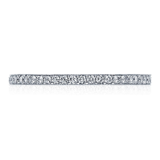 Tacori Pavé Diamond Wedding Band - 1.5mm in 18K White Gold