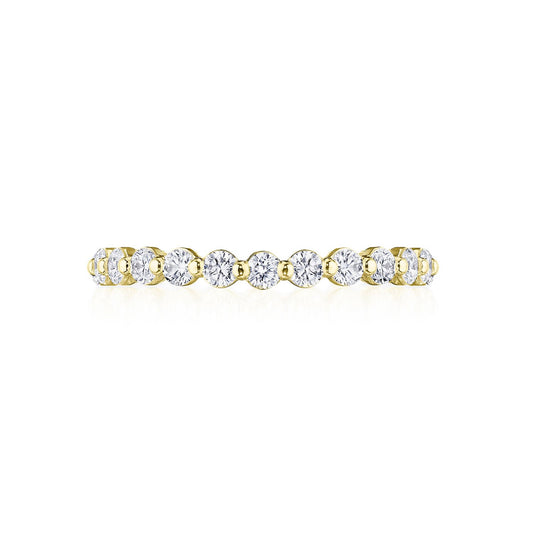 Tacori Round Diamond Wedding Band, 2.50mm in 18K Yellow Gold