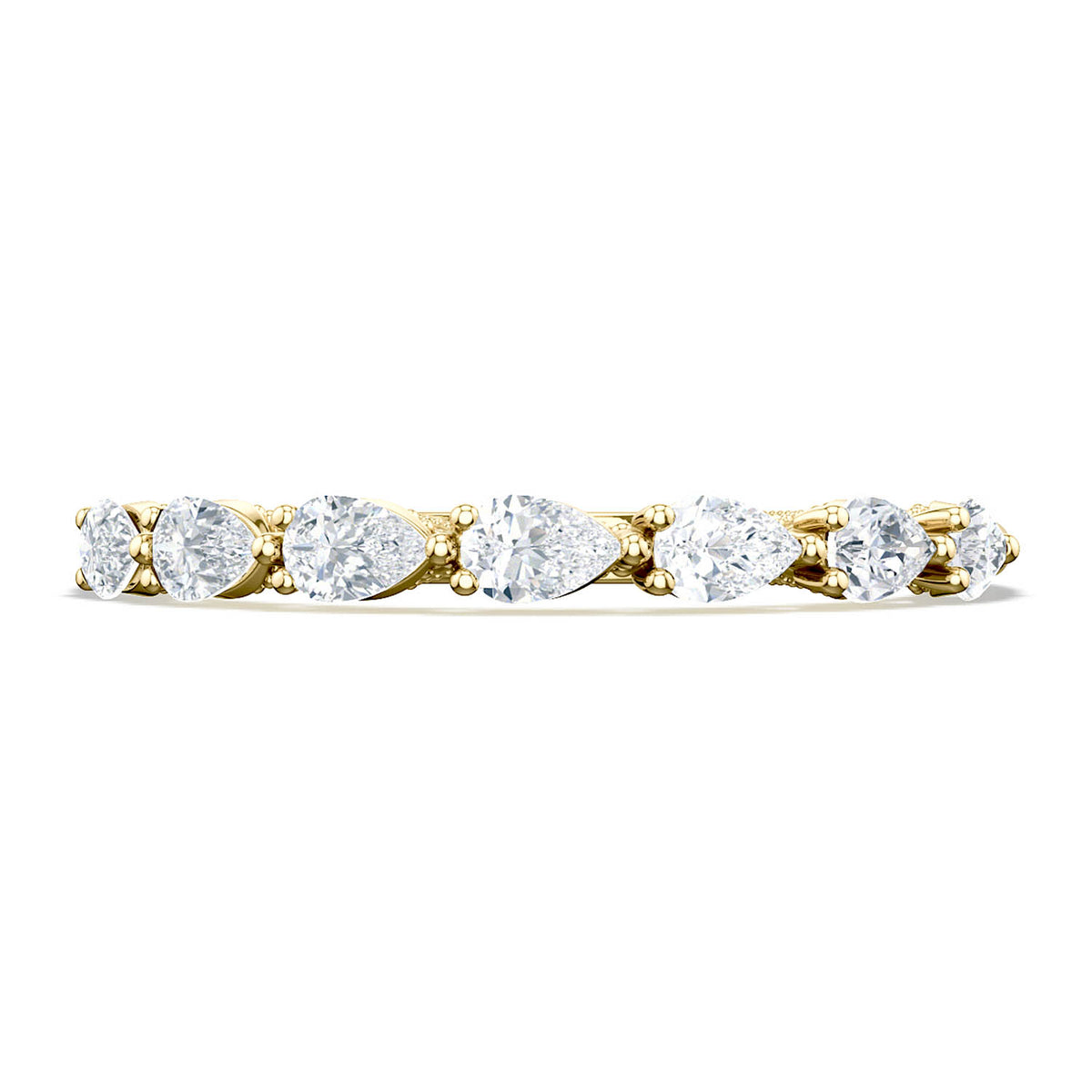 Tacori Pear Foundation Wedding Band in 18K Yellow Gold