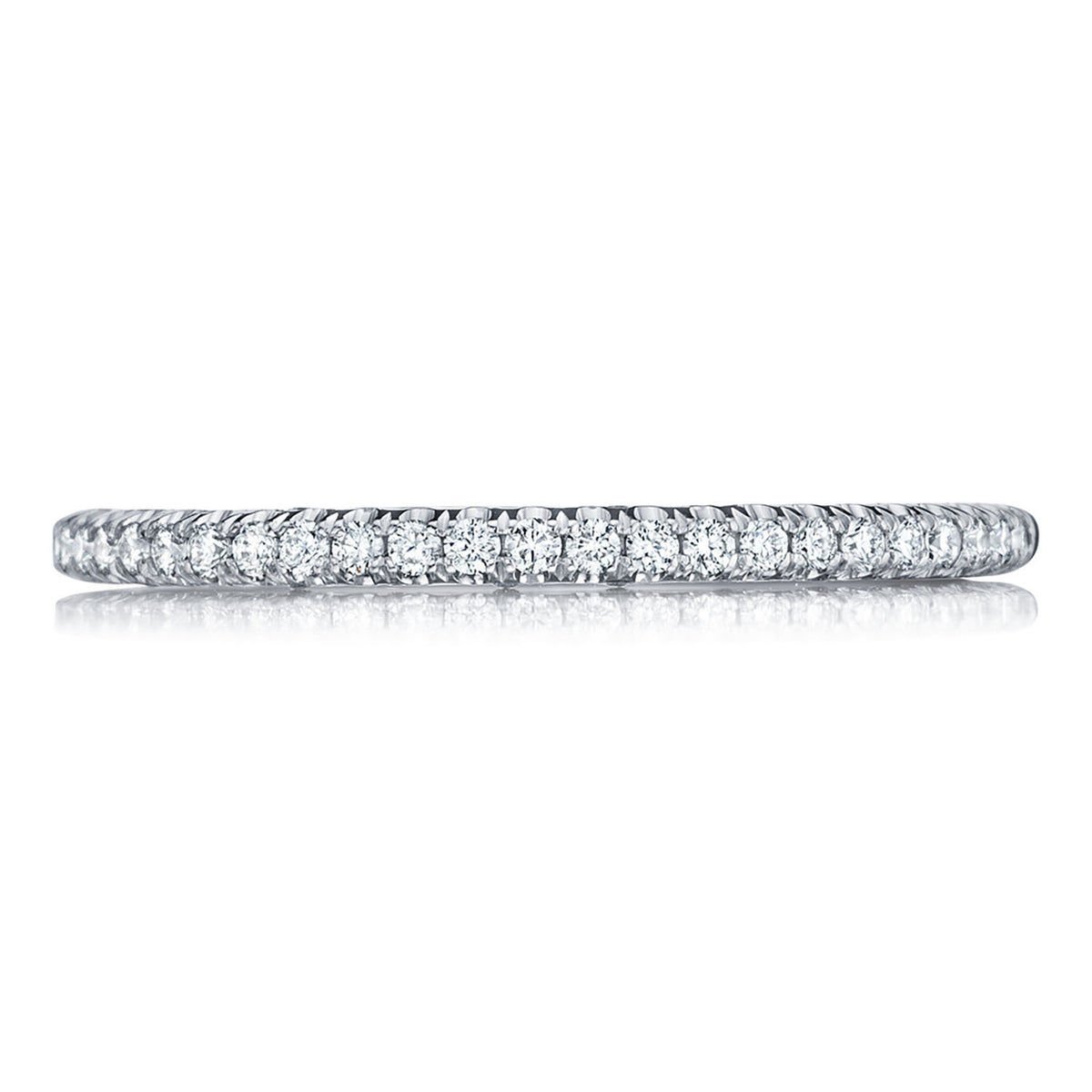 Tacori French Pavé Diamond Wedding Band - 1.5mm in 18K White Gold