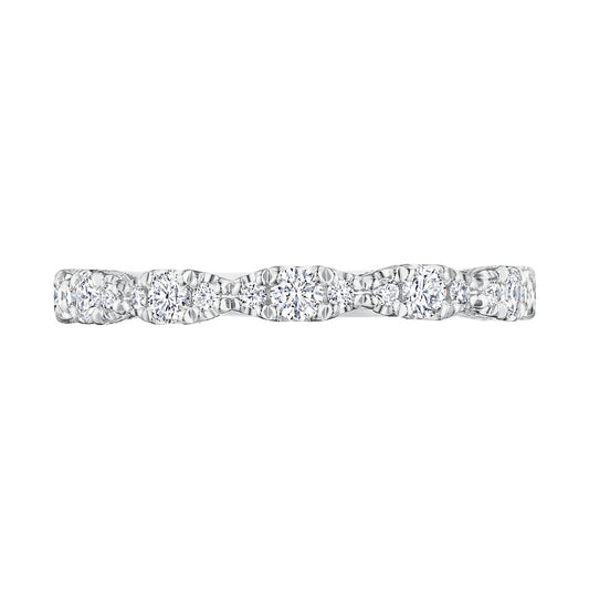 Tacori Marquise Shape Design Detail Wedding Band in 18K White Gold