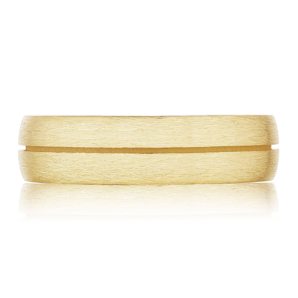 Tacori Classic Streamline in Brush Finish Wedding Band in 18K Yellow Gold