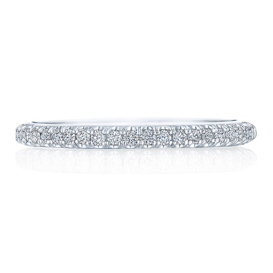 Tacori Pavé Diamond Wedding Band in 18K White Gold