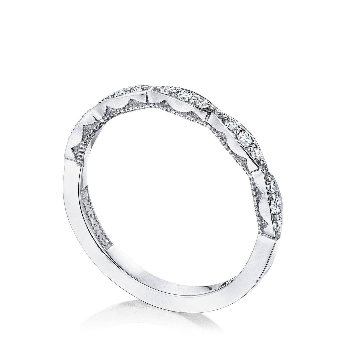 Tacori Marquise Design Wedding Band with Diamond in 18K White Gold