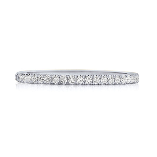 Tacori French Pavé Diamond Wedding Band - 1.5mm in 18K White Gold