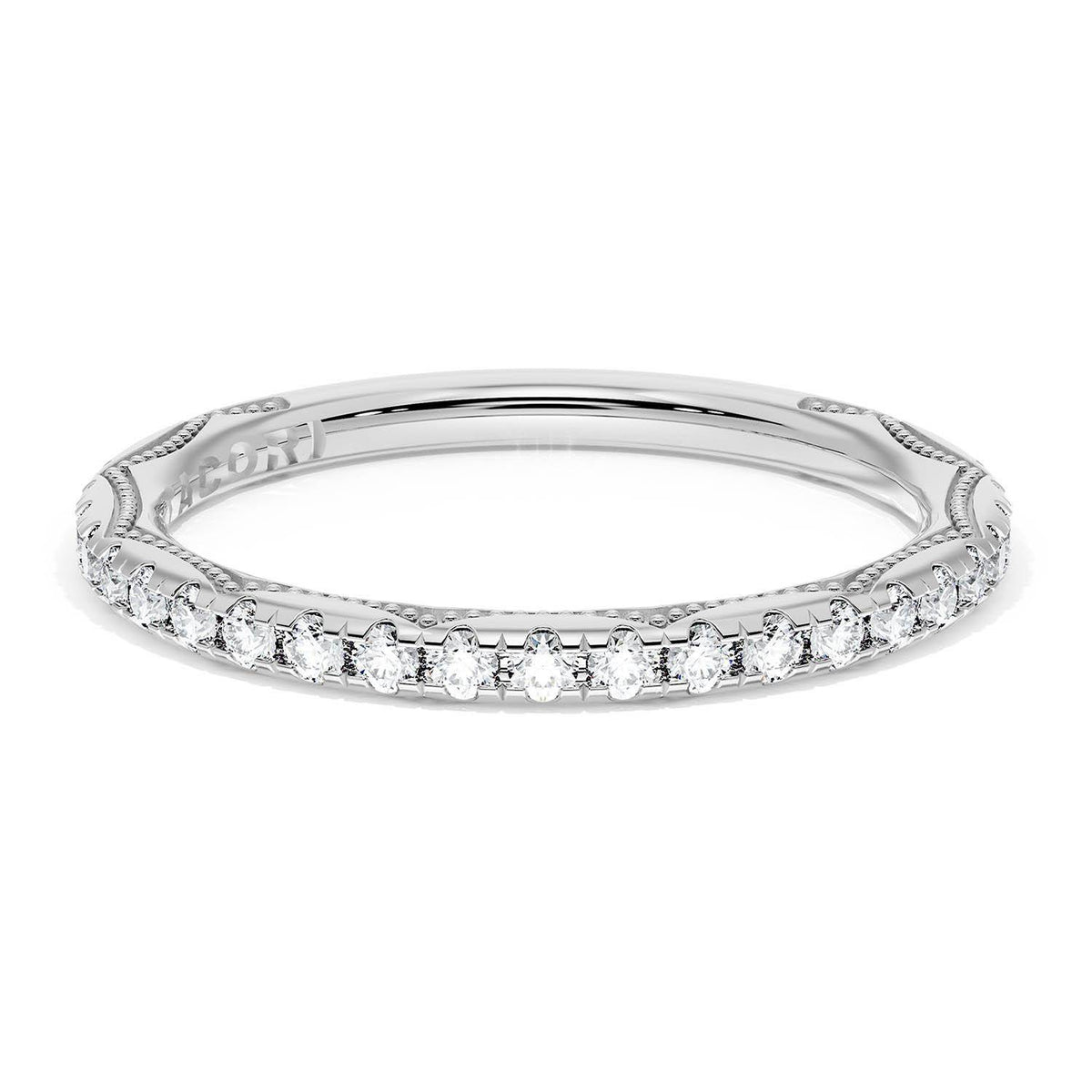 Tacori French Pavé Diamond Wedding Band, 2.0mm in Platinum