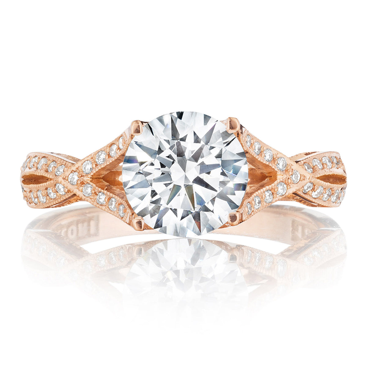 Tacori 18K White Gold Round Solitaire Engagement Ring