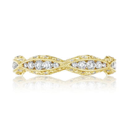 Tacori 18K Yellow Gold Twist with Diamond Accent Wedding Band