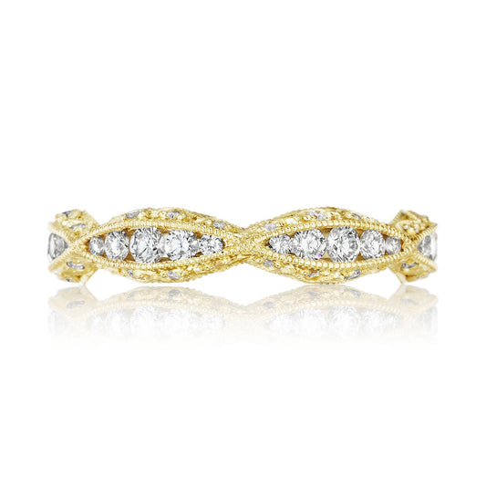Tacori 18K Yellow Gold Twist with Diamond Accent Wedding Band