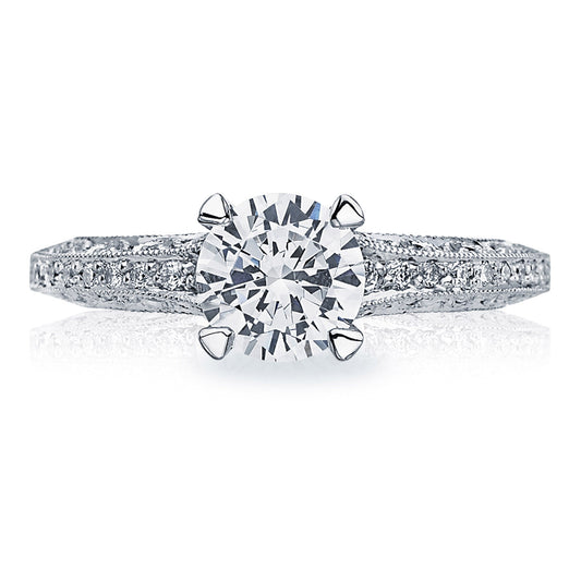 Tacori 18K White Gold Round Solitaire Engagement Ring
