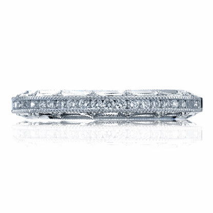 Tacori 18K White Gold Channel Set Wedding Band