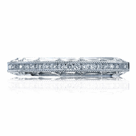 Tacori 18K White Gold Channel Set Wedding Band