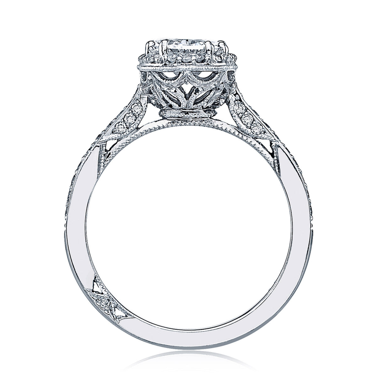 Tacori Platinum Oval Bloom Engagement Ring