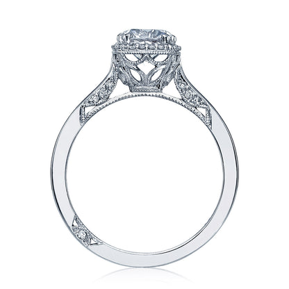 Tacori 18K White Gold Round Bloom Engagement Ring