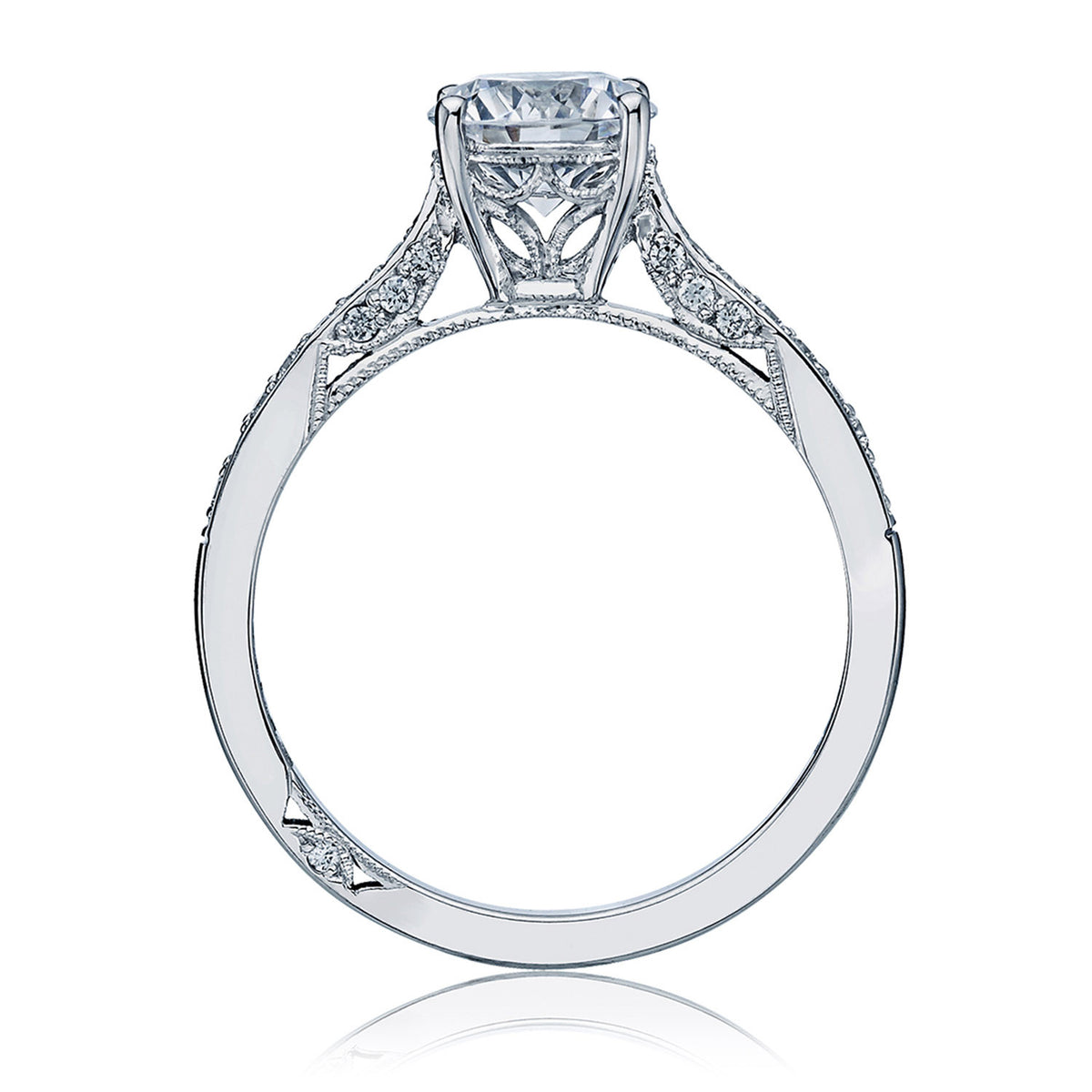 Tacori 18K White Gold Round Solitaire Engagement Ring