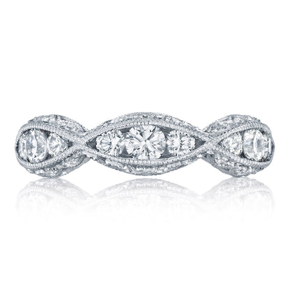 Tacori Platinum Twist with Diamond Accent Wedding Band