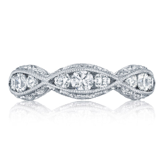 Tacori Platinum Twist with Diamond Accent Wedding Band