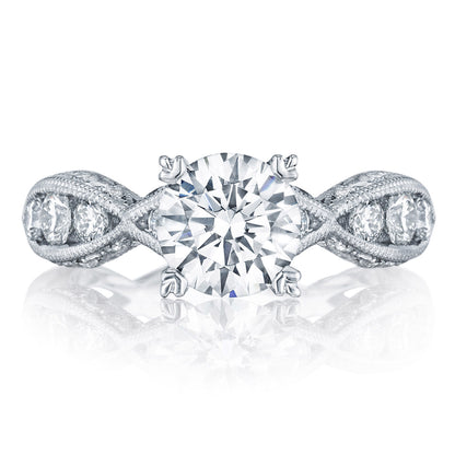 Tacori Platinum Round Solitaire Engagement Ring