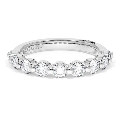 Tacori Platinum Round Diamond Wedding Band, 3.40mm
