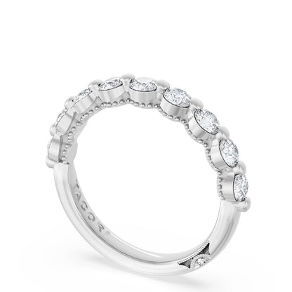 Tacori Platinum Round Diamond Wedding Band, 3.40mm