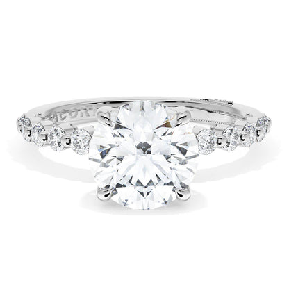 Tacori Platinum Round Solitaire Engagement Ring