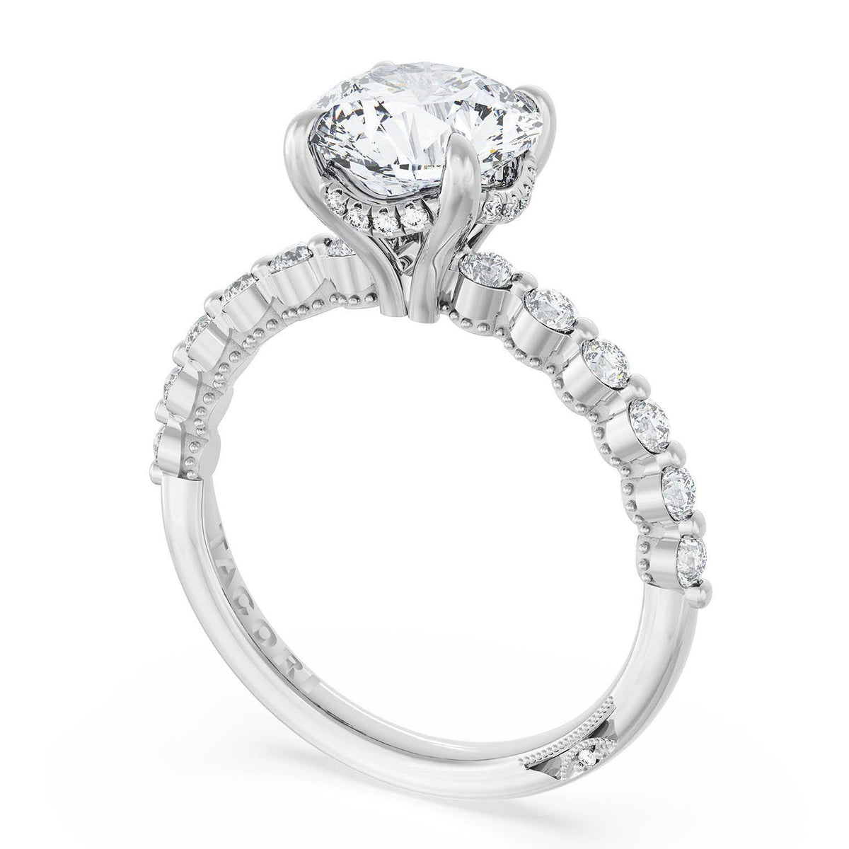 Tacori Platinum Round Solitaire Engagement Ring