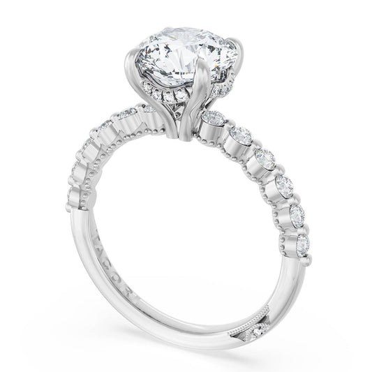 Tacori Platinum Round Solitaire Engagement Ring