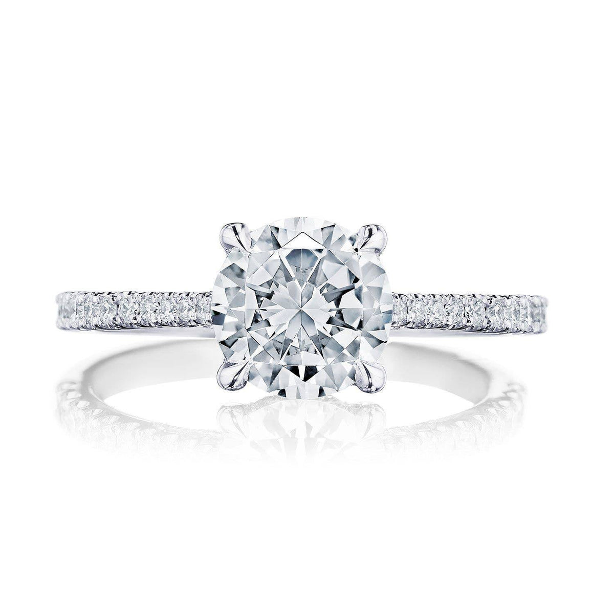 Tacori 18K White Gold Round Solitaire Engagement Ring