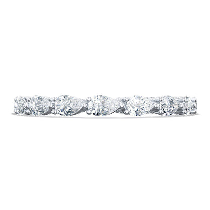Tacori 18K White Gold Pear Foundation Wedding Band