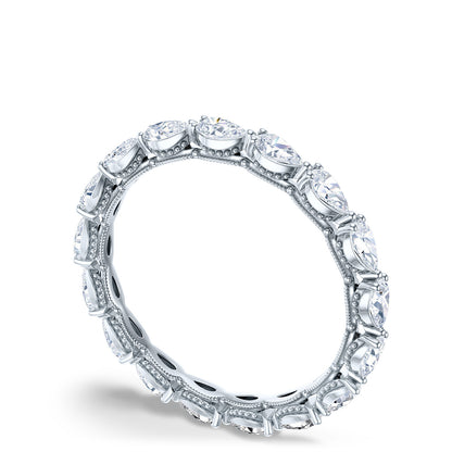 Tacori 18K White Gold Pear Foundation Wedding Band
