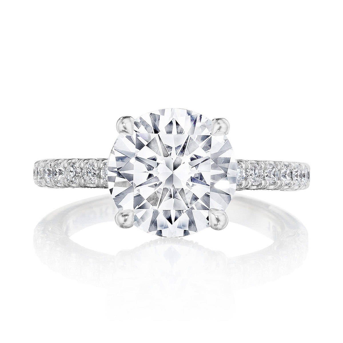 Tacori Platinum Round Solitaire Engagement Ring