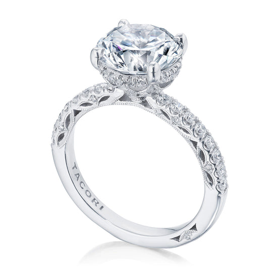 Tacori Platinum Round Solitaire Engagement Ring