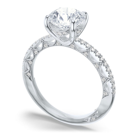 Tacori Platinum Round Solitaire Engagement Ring