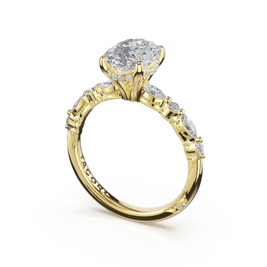 Tacori 18K Yellow Gold Oval Solitaire Engagement Ring