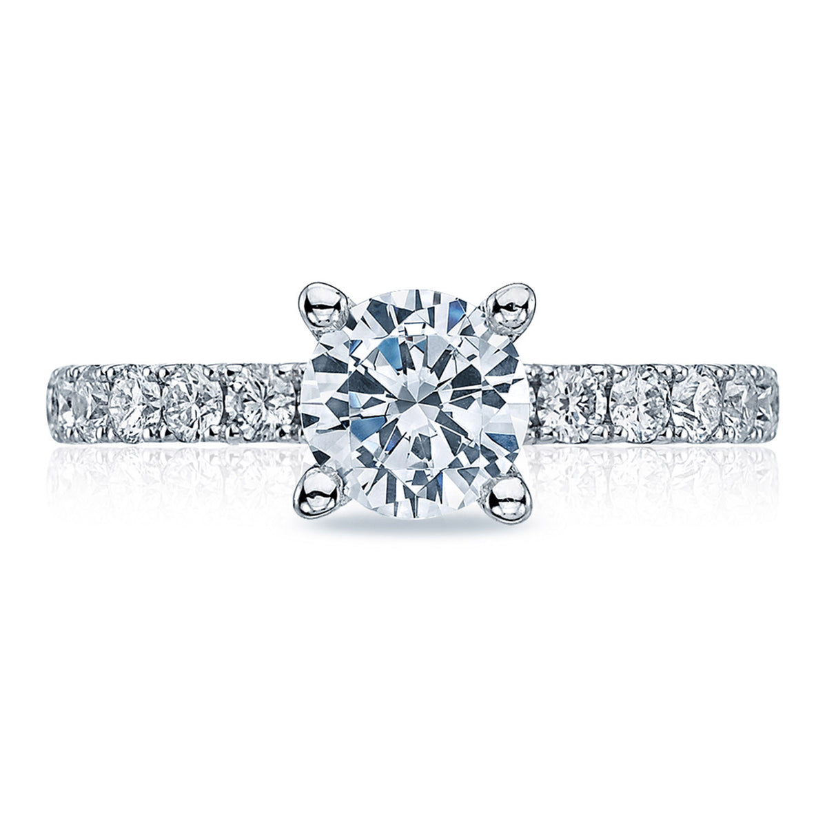Tacori 18K White Gold Round Solitaire Engagement Ring
